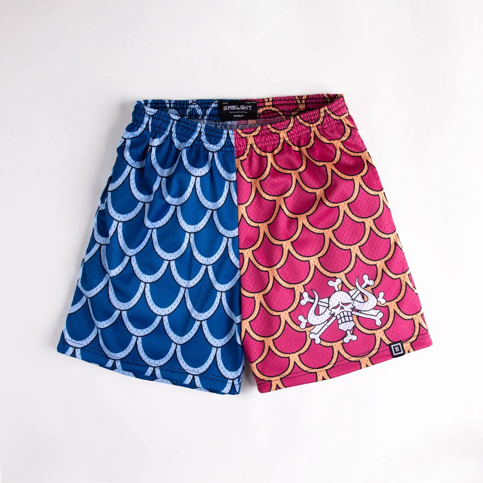 One Piece Anime Mesh Shorts Men Women Summer Quick Dry Breathable Gym Sports Streetwear Casual Jogger Shorts