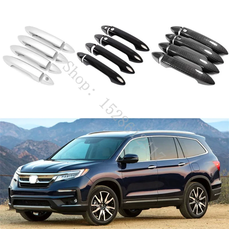 For Honda Pilot 2017 2018 2019-2021ABS Door Handle Bowl Door handle Protective covering Cover Trim car-styling