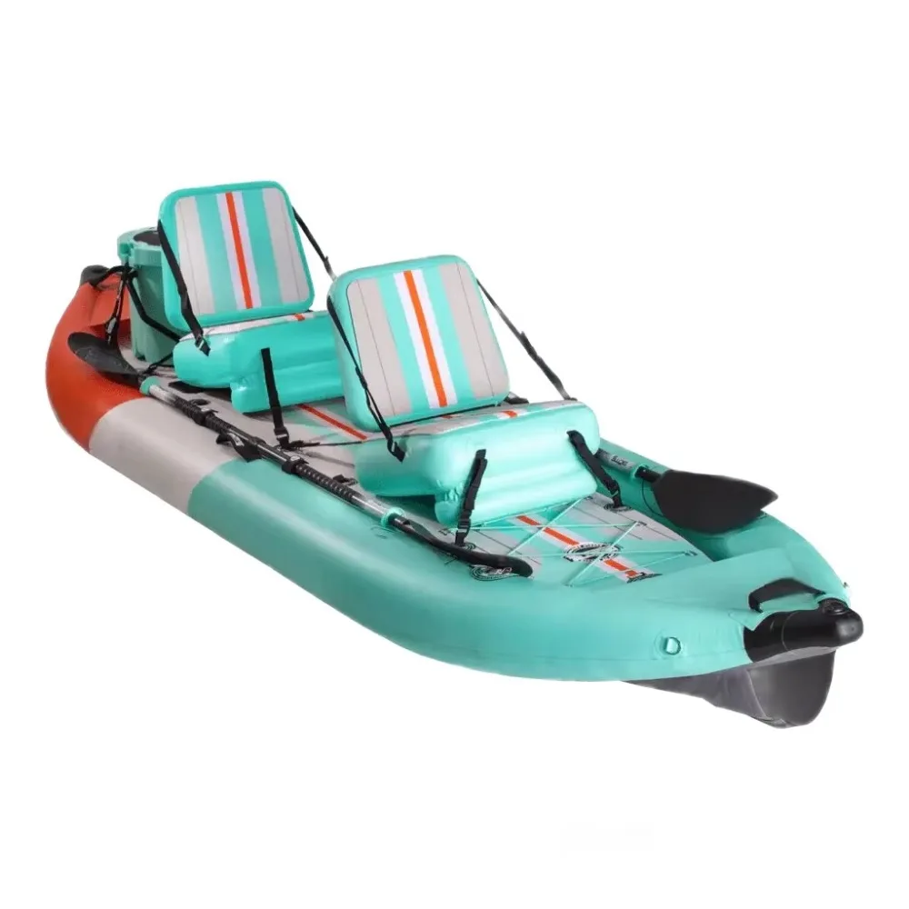 Wholesale Drop Stitch Inflatable Kayak | Single-Person Fishing Boat with Accessories for Outdoor Sports