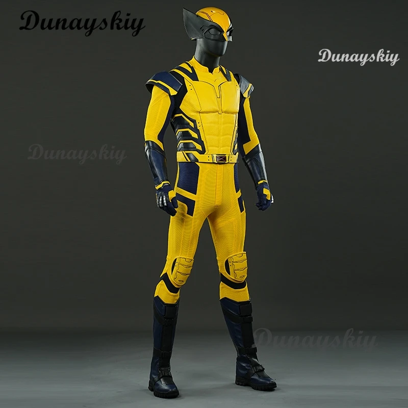 New Movie Wolverine Cosplay Costume Jumpsuit Vest Gloves Belt Wolf Steel Claw For Men Custom Made