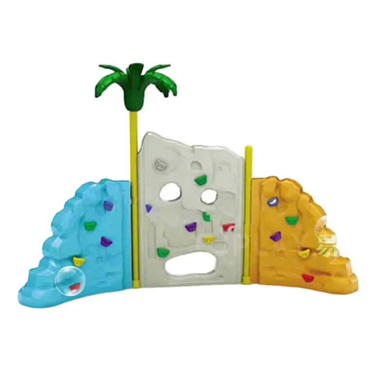 Kids Plastic Outdoor Rock Climbing Wall on Sand Ground With High Qualitypromote sales