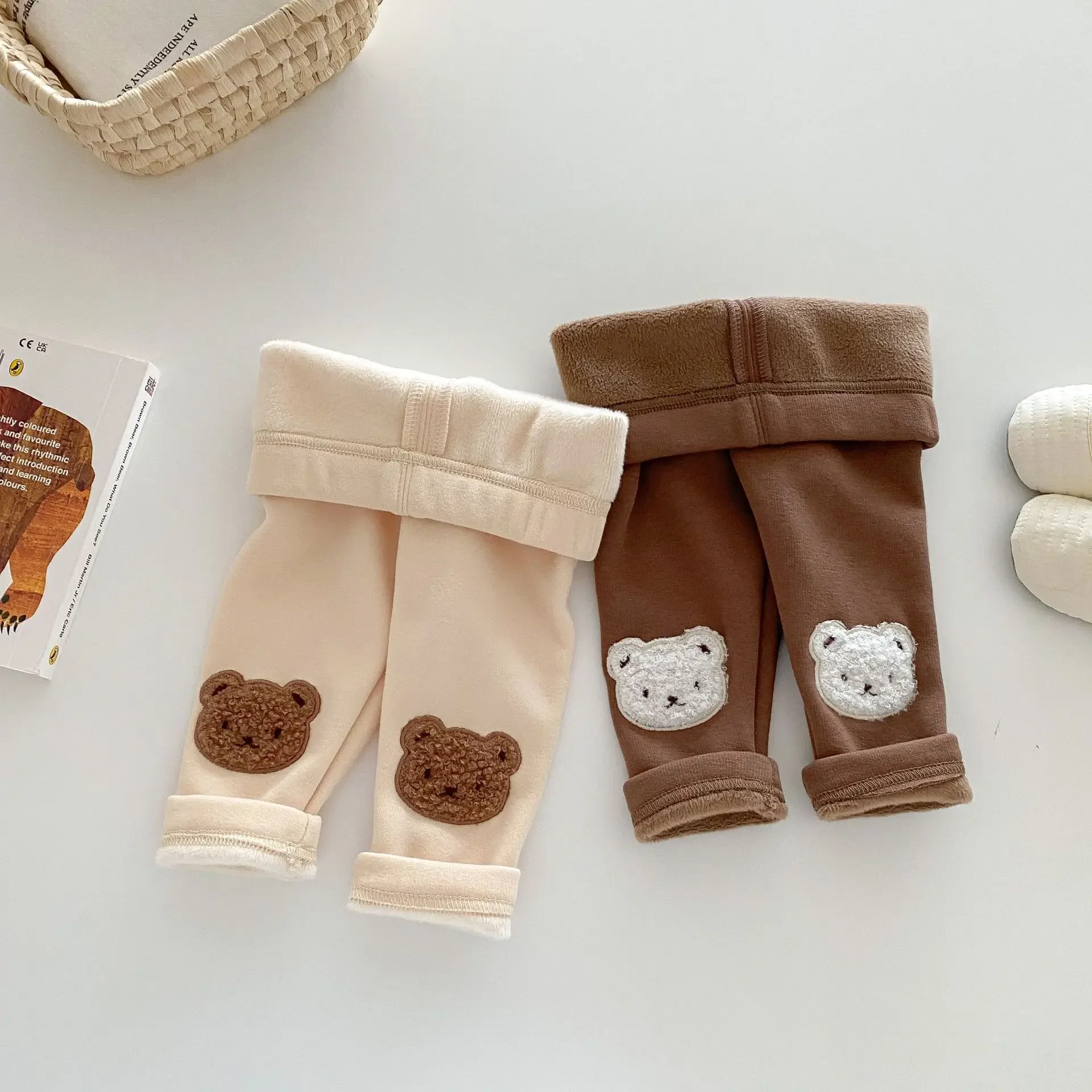 

Children's leggings for girls clothes 0-5 years old winter fashion fleece casual boys thickened trousers