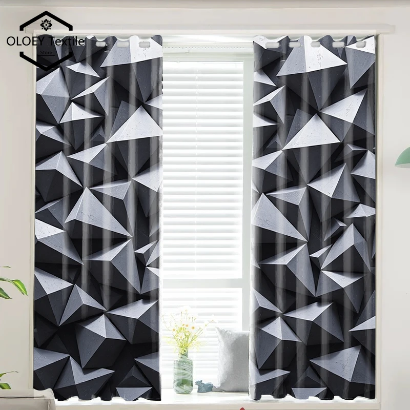 

Thoughts on Geometry Print Curtains - Customized Patterns Curtains for Living Room Bedroom Window Drapes Math and LoveCustom
