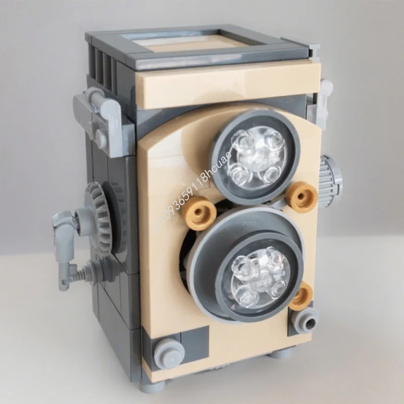 

209 шт. MOC двойной объектив, модель рефлекторной камеры, строительные блоки, архитектура, рождественские подарки, сделай сам, креативная идея игрушки, образование, день рождения