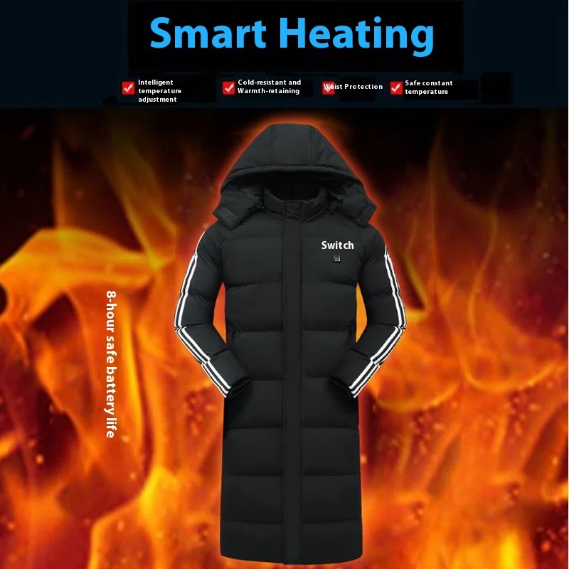 

Intelligent Temperature Control Heated Cotton Jacket Men's Women's Warmth Retention USB Heating Motorcycle Rider Vest Outerwear