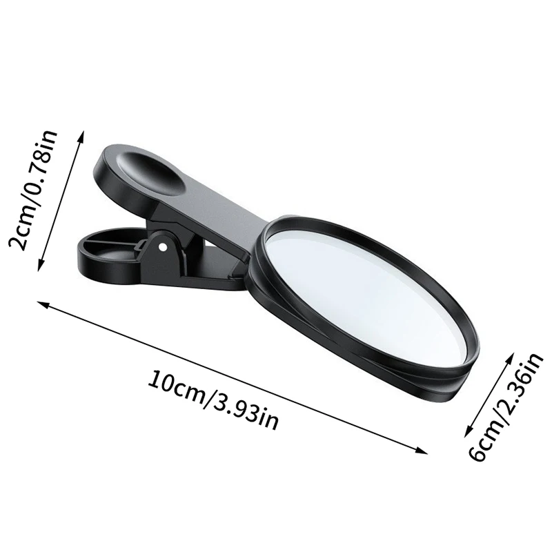 Smartphone Camera Mirror Reflection Clip Kit Portable Mobile Phone Camera Mirror Clip With Storage Bag Phone Rear Selfie Mirror