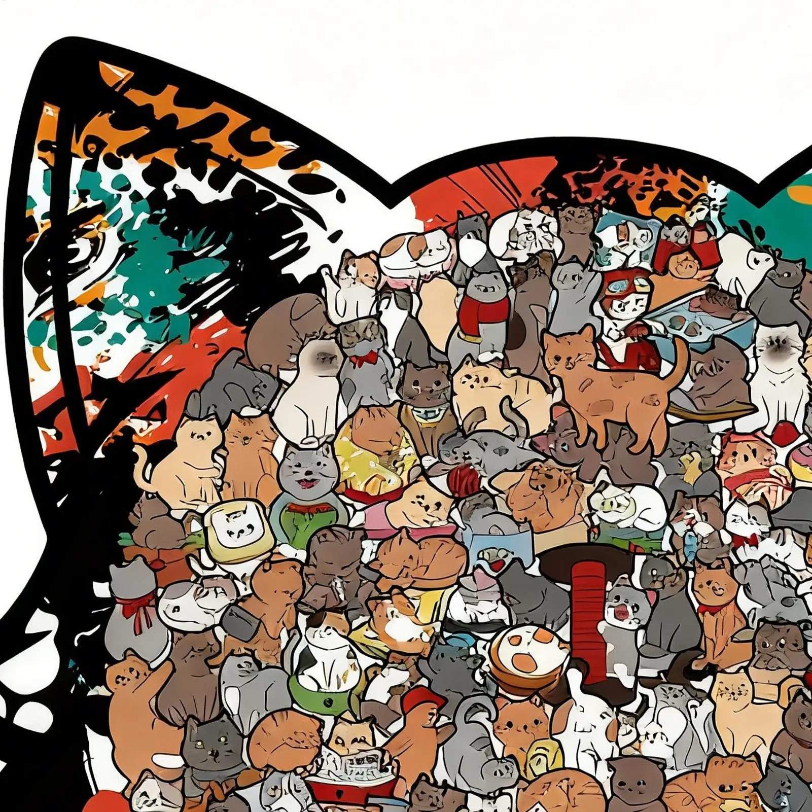 Puzzle in legno a forma di gatto Pezzi unici irregolari di puzzle Gioco Regali di Natale di compleanno per gli amanti dei gatti Decorazioni per la casa