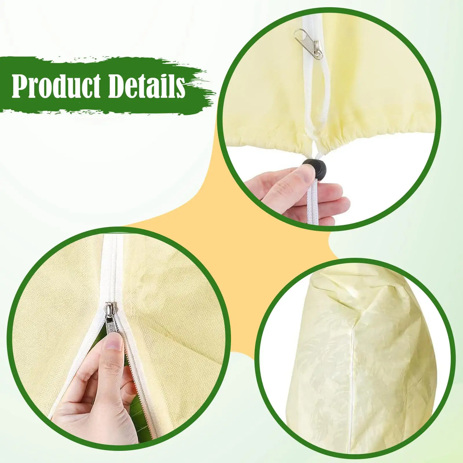 Plant Protection Cover Plant Blanket Non Woven Fabric Protector Freeze Protection Antifreeze Bag for Vegetables Seedlings