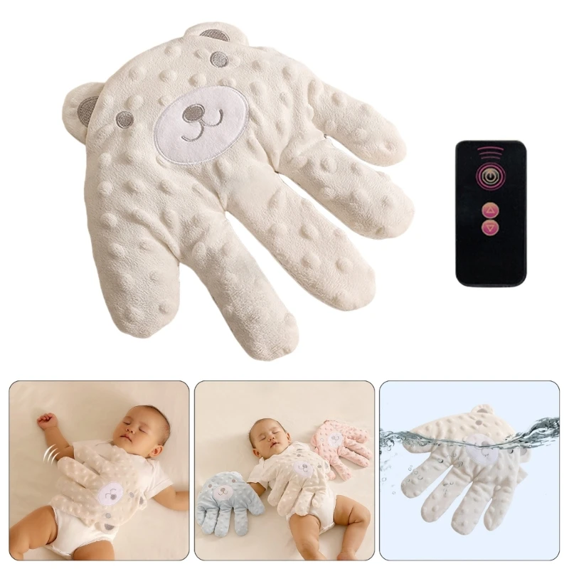 

Cartoon Baby Sleep Aid Soothing Pillow Comforting Hand Detachable with Remote for Comfortable Newborns Sleeping