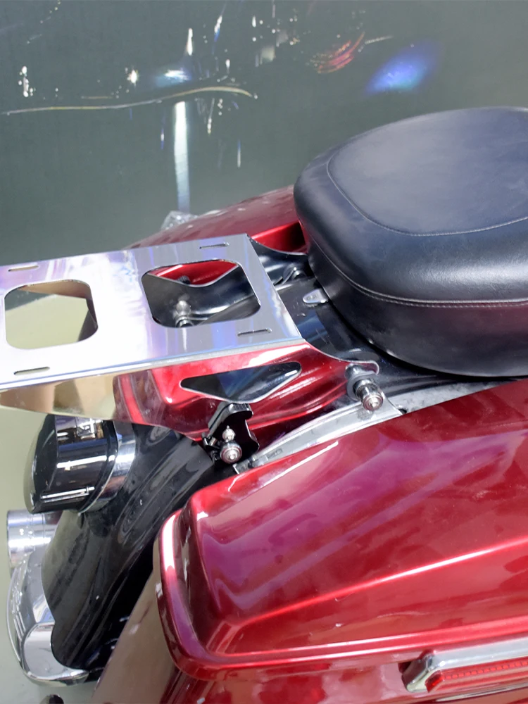 Motorrad Rückenlehne Abnehmbare Rotary Sissy Bar Gepäck Racks Latch Verriegelungen Clips Kit Für Harley Electra Road Street Glide