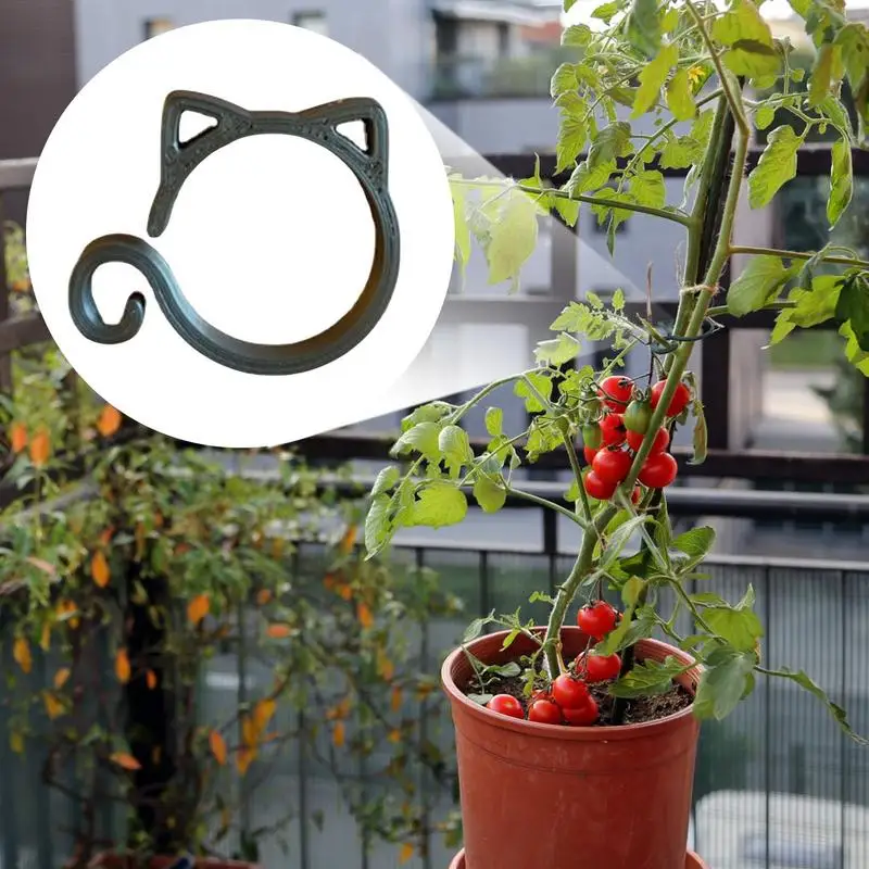 Tomato Clips For Climbing Plants Cat Shaped Plant Support Clips Trellis Plant Support Clips Gardening Plant & Flower Lever Loop