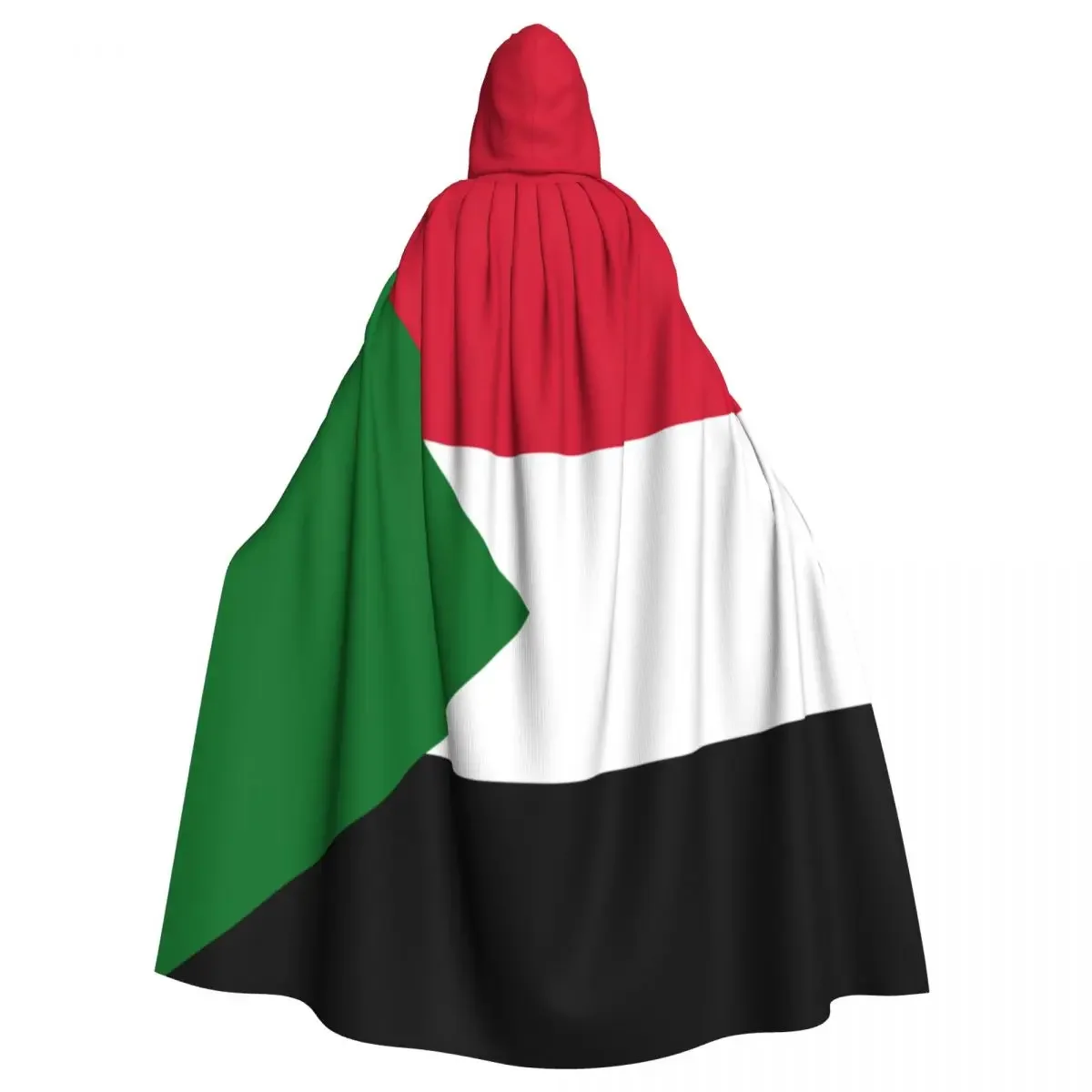 Sudan Flag Unisex Cloak with Hood Cloak Vampire Witch Cape Cosplay Costume