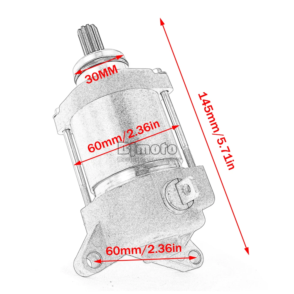 Crypton T110 Anlasser für Yamaha WR450F WR450FW WR450FX WR450FY WR450FZ WR450FE 5TJ-81890-30 CRUX REV 110 B44-H1890-10 – Detail 3