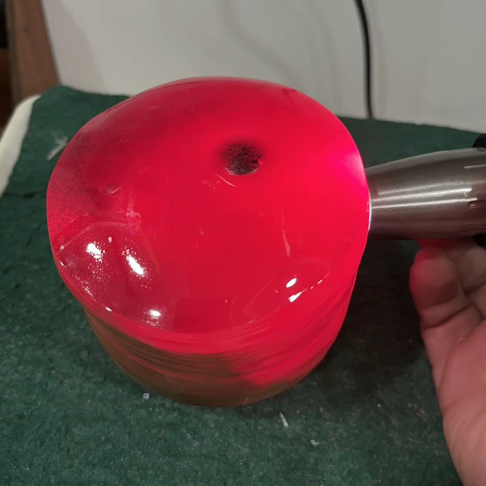 1.5-1.8kg Synthetic Ruby Raw Material Annealed Rough Stone For Ornament Decoration