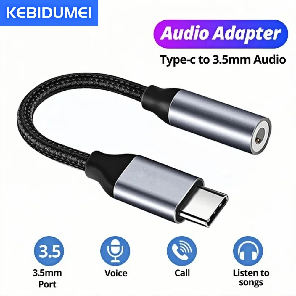 

Адаптер USB типа C на 3,5 мм AUX Type-c 3 5 Jack Аудиокабель Кабель для наушников Конвертер для iPhone 15 Samsung Galaxy S24 S23
