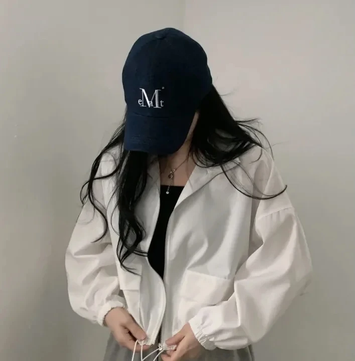 Women Vintage Baseball Spring Outerwear Female Casual Loose All-match Bomber Zip Jacket Lady Fashion Zipper Short Jacket