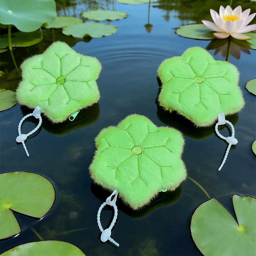 

Милый кошелек для монет в форме листа лотоса, кошелек для монет, сумка для хранения наушников, кошелек, детская сумка, аксессуар для хранения, маленький кулон.