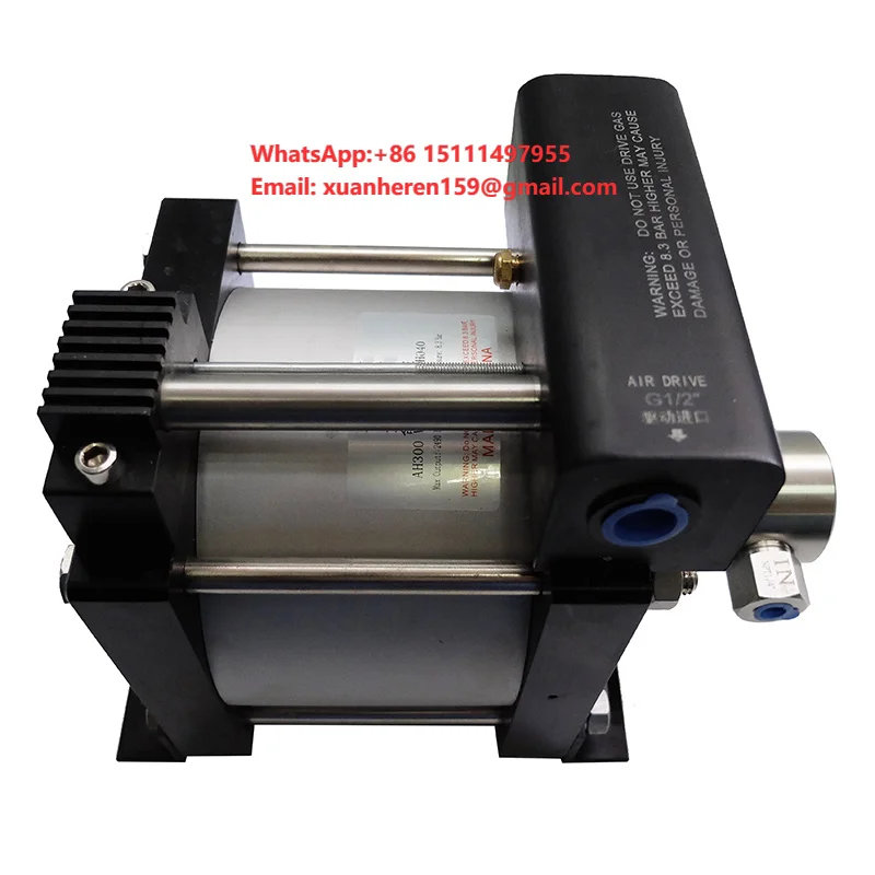 USUN Model:AH400   2000-3200 Bar Output ultra High Pressure  Pneumatic Liquid Booster Pump for Water Jetting Machine