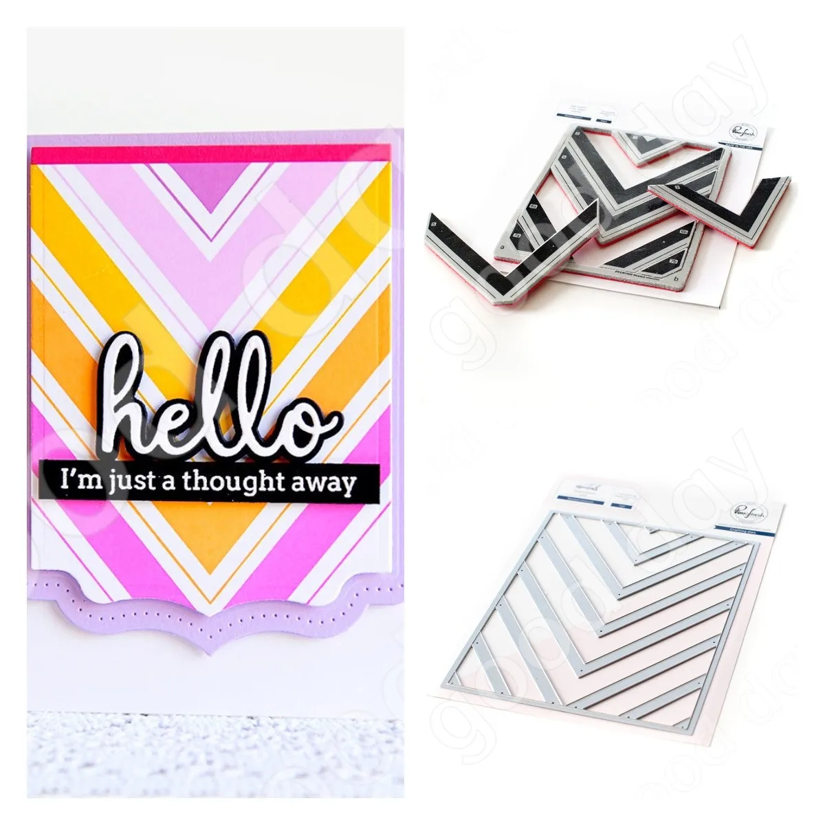 

Arrival 2022 New Nested Chevron Metal Cutting Stamps and dies Scrapbook Used for Diary Decoration Template Diy Card Handmade