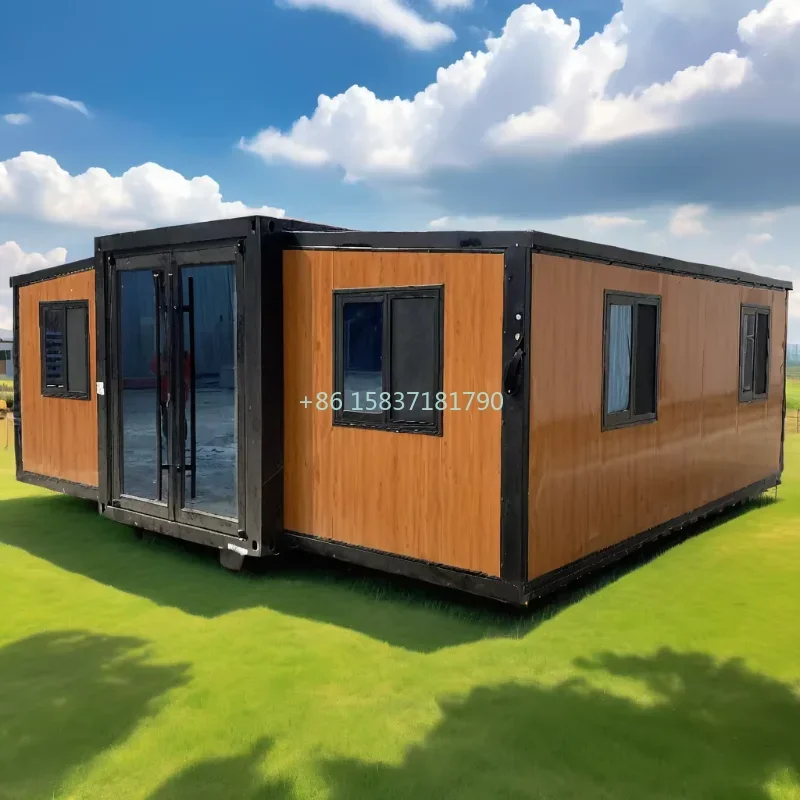 Factory Direct Tiny Home Supply Modular Australia Tiny Folding House Container Prefab Steel 2 Bedroom Expandable Container House