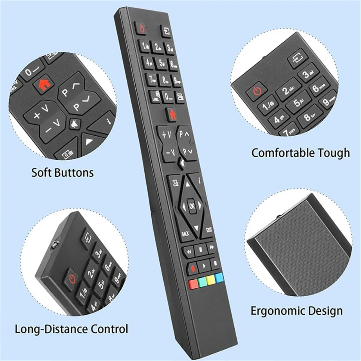 RC39105 RM-C3332 Control remoto para casquillo para Telefunken para Finlux para Edenwood para Grandin para Hitachi para Prosonic TV XF22G10