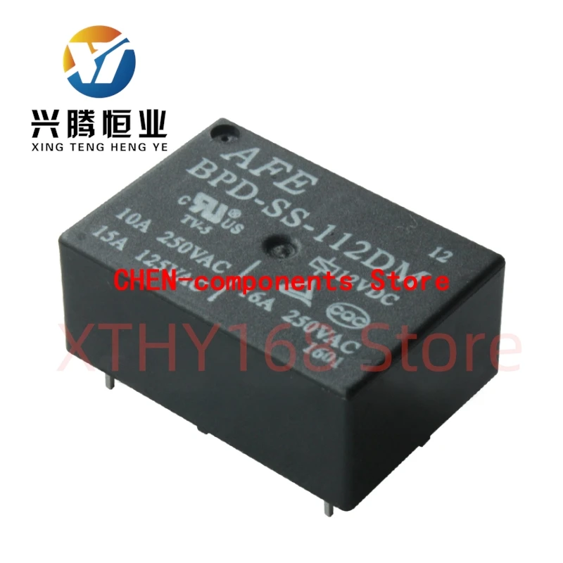 

2PCS NEW AFE Relay BPD-SS-112DM BPD-SS-124DM Black 12VDC 24VDC BPD Power Relay High Sensitivity One Group Normally Open 4 Pins