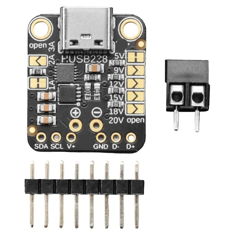 DT23 Type C Power Delivery Dummy Breakout HUSB238 PD Trigger Controller IIC Programmable
