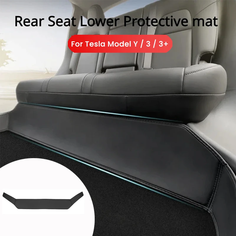 Mata ochronna na tylne siedzenie do Tesla Model Y Model 3 Highland Leather Full Surround Seat Anti-Dirty Kick Pad Akcesoria samochodowe
