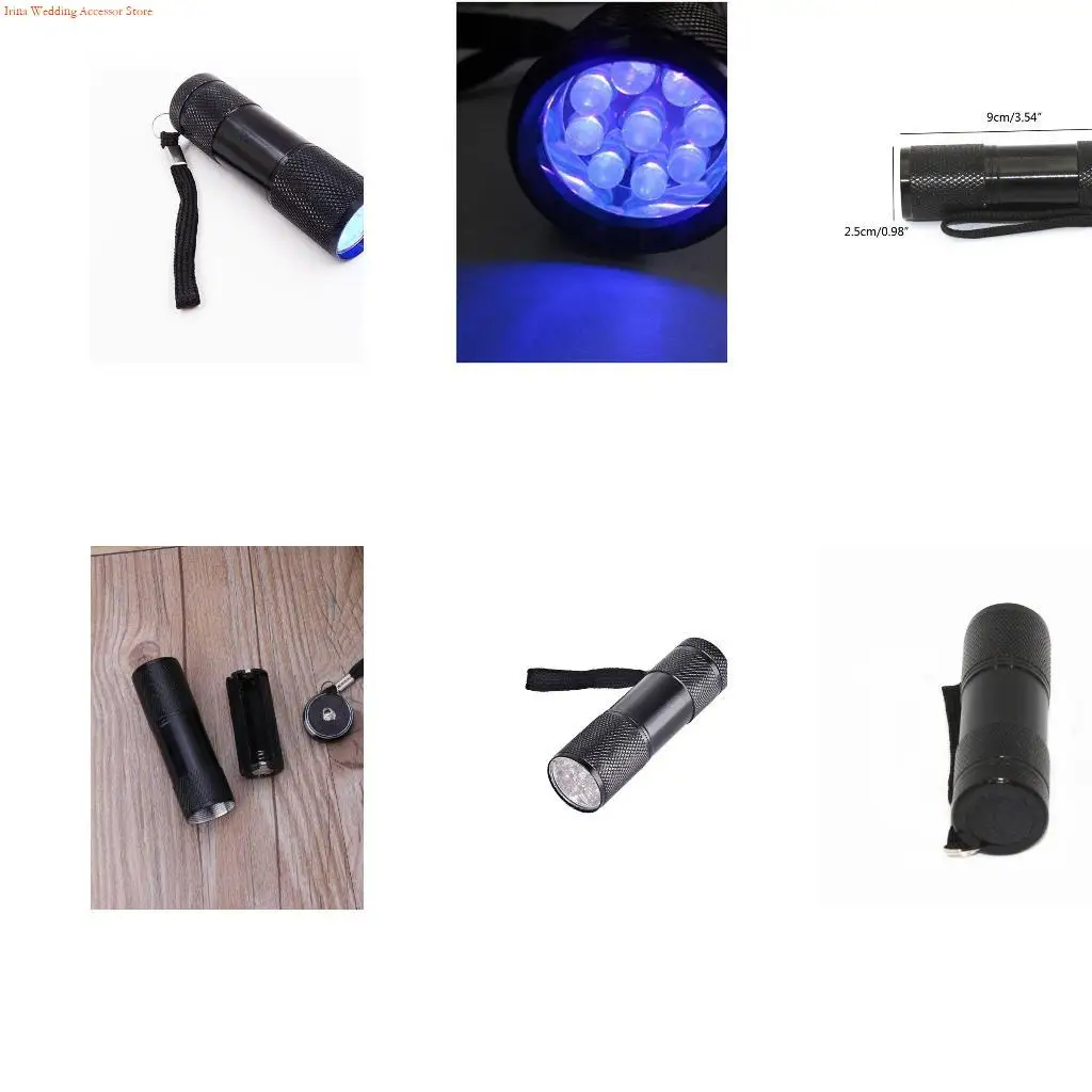 

G92D 9 светодиодный фиолетовый фонарик УФ-многофункциональный фонарик для детектора денег 395 УФ-лампа