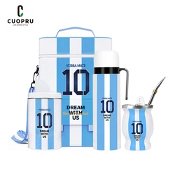 Argentina Captain NO.10 Style Complete Yerba Mate Tea Cup Kit, 2024 Best Gigfs for Men and Woment