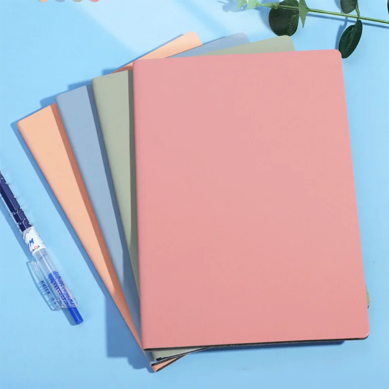 56Sheets Notebooks A5 PU leather Cover Notepads Diary Agenda Weekly Planner Writing Paper For Students School Office Supplies