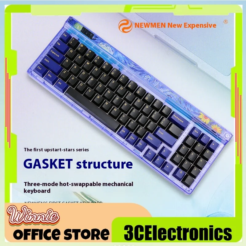 

Newmen GM780 the third mock examination mechanical keyboard hot plug Gasket structure transparent customized keyboardaccessories