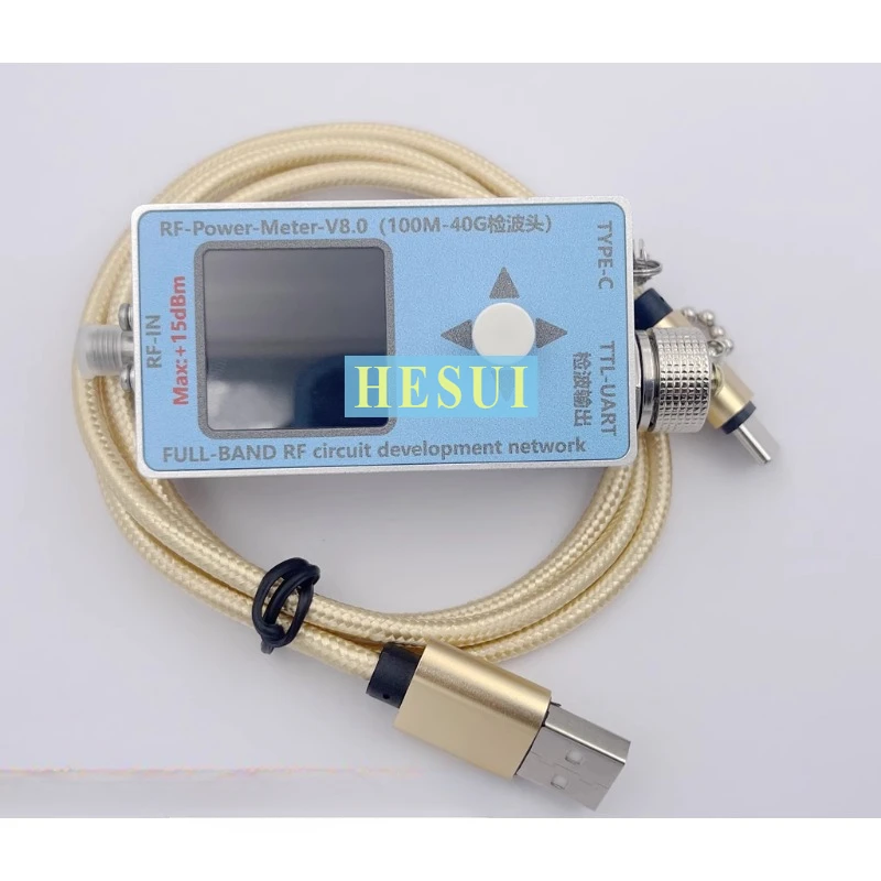 40GHz detector RF power meter V8.0 ultra wideband microwave TFT display secondary development