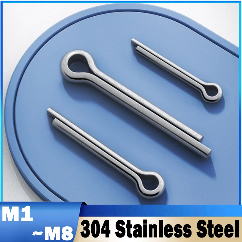 1~100Pcs M1 M2 M3 M4 M5 M6 M8 304 Stainless Steel U Shape Type Spring Cotter Hair Pin Steel Pins Split Clamp Open Elastic