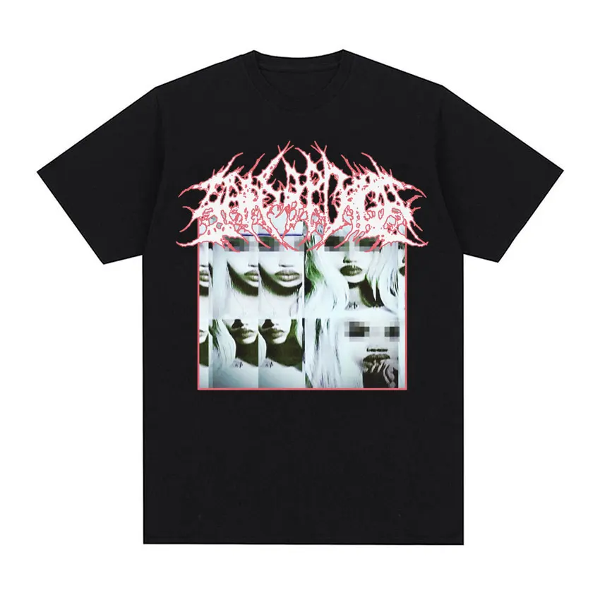 Opium estética basura calle gótica 2025 verano hombres mujeres Casual moda suave cómoda Camiseta de algodón puro