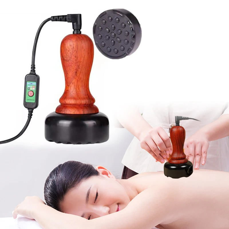 

Теплый инструмент для прижигания Bianstone, массажер для соскабливания всего тела с электрическим нагревательным компрессом на животе и спине