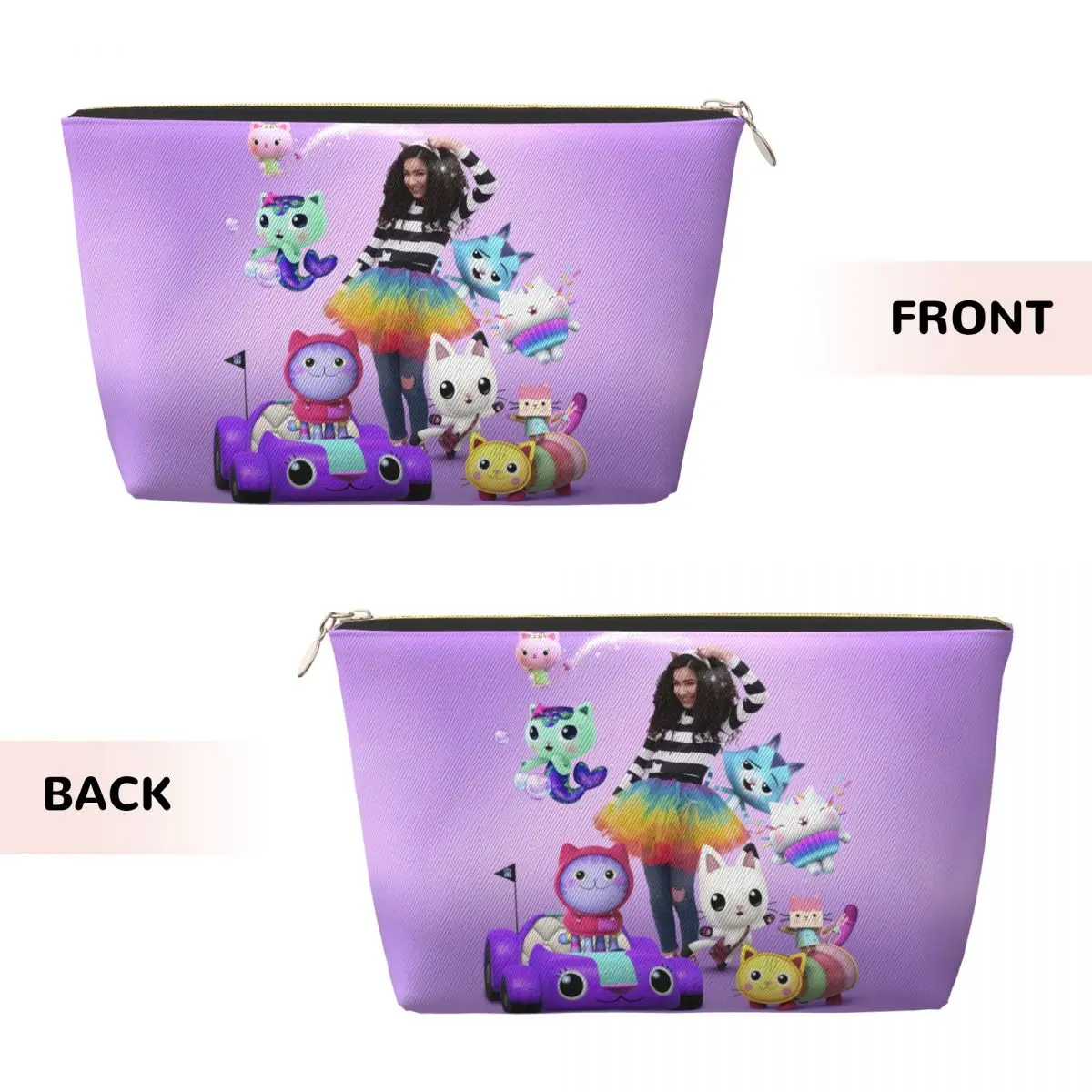 Personalizzato Gabby Cats Gabbys Dollhouse borsa da toilette da viaggio per le donne Pandy Paws Mermaid Cosmetic Makeup Bag Beauty Storage Dopp Kit