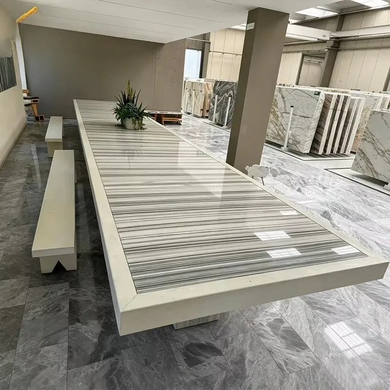 Modern Conference Table 8ft 10ft 20ft 30ft for Over 10 People Office Furniture