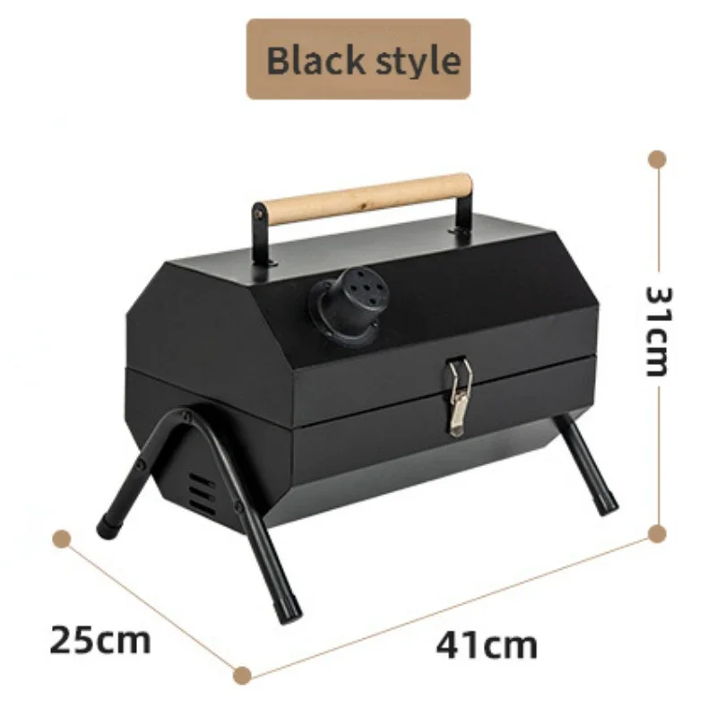 Octagonal Chimney Barbecue Grill, Outdoor Portable Carbon Grill, Portable Multifunctional Barbecue Grill, Carbon Grill