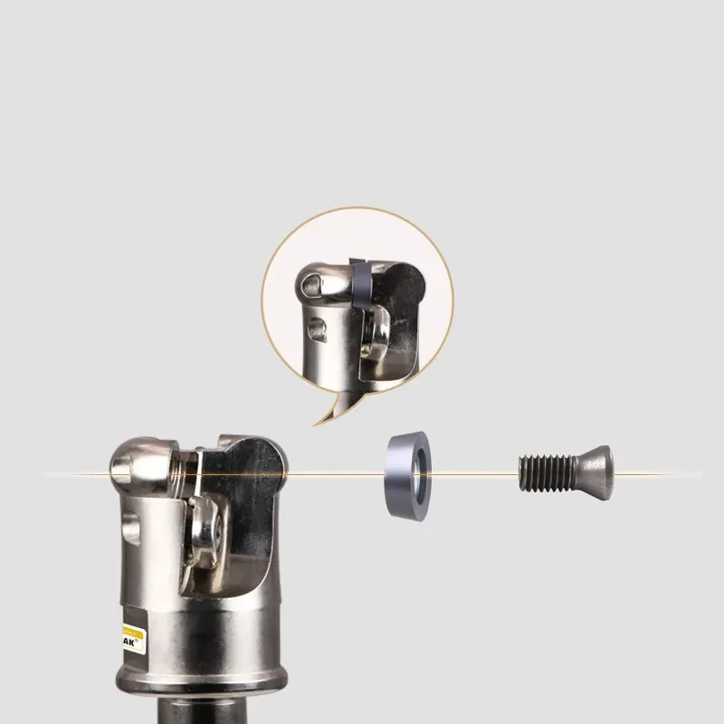 RP0802/08T2/1003 رأس مطحنة نهاية مقفلة لإدراج RPMW0802MO/RPMT08T2MO/RPMW1003MO ماكينة بتحكم رقمي بالكمبيوتر قاطعة المطحنة