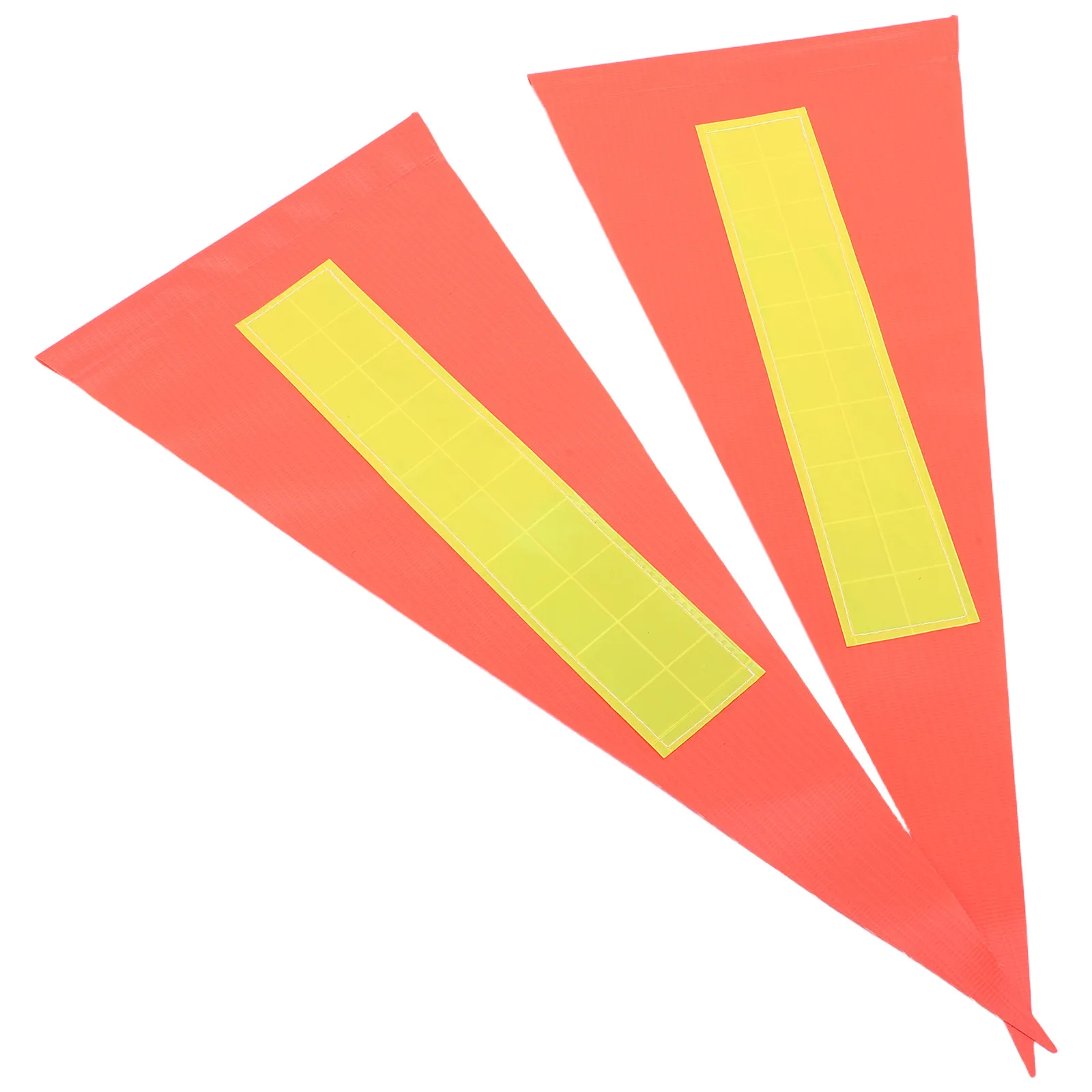 

2Pcs Kids Bike Safety Flag High Visibility Orange Triangle Reflective Flags Bicycle Rear Safety Pennant Accessories Cycling