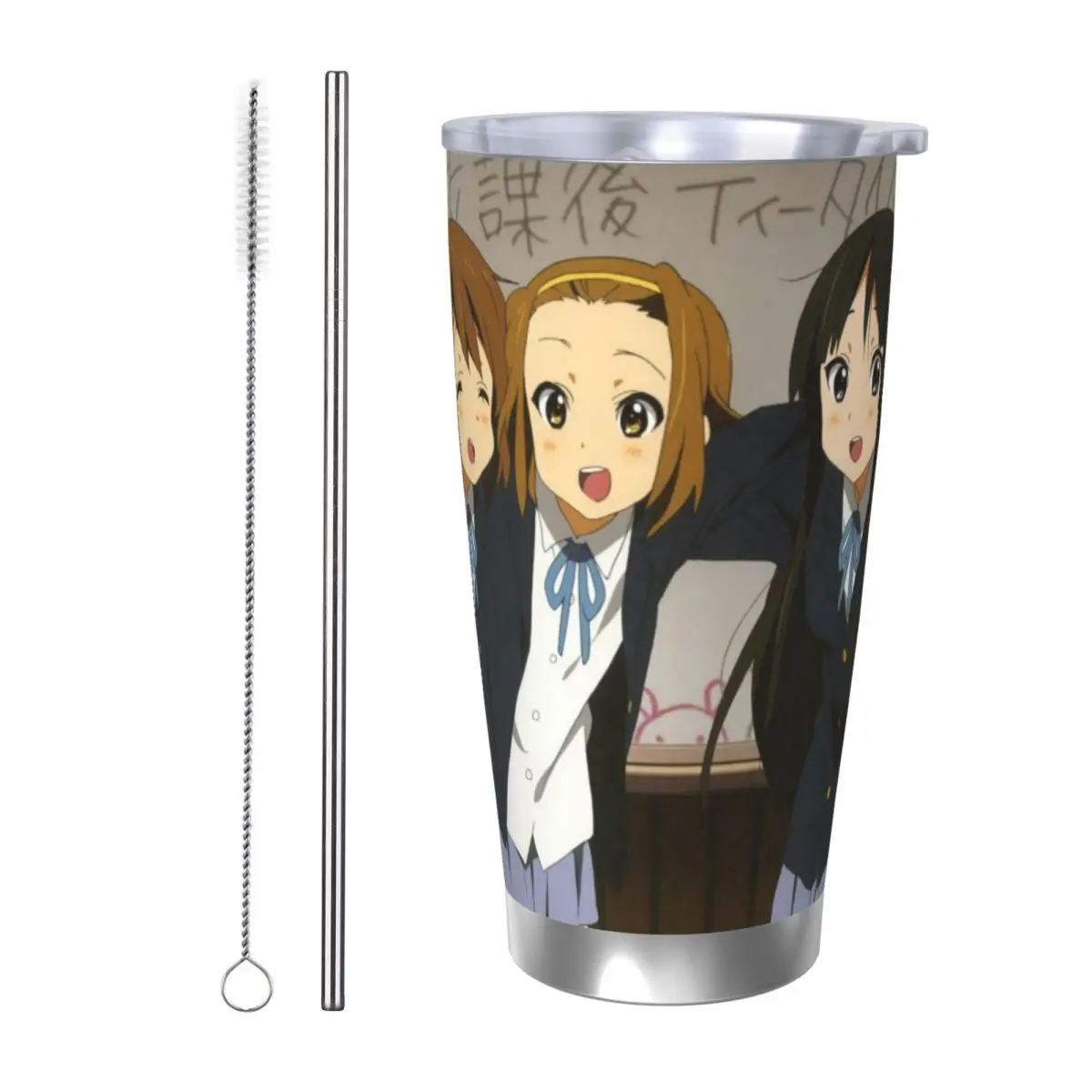 Japanese Anime K-On! 20oz Cup Large Capacity Car Mug Leak-proof Juice Coffee Cup Food Grade