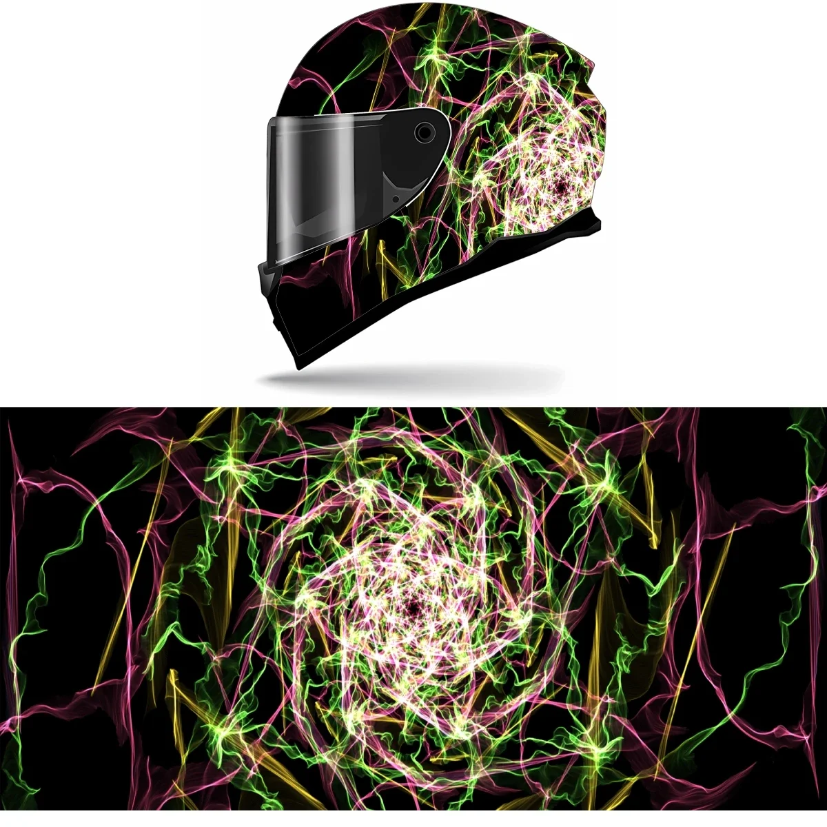 

Colorful lines Motorcycle Helmet Stickers Self Adhesive Racing Custom Helmet Decal Wrap Vinyl Decal Stickers