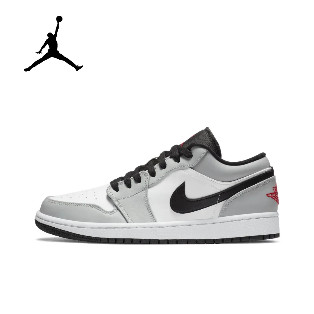 

Nike Air Jordan 1 Retro low Light Smoke Grey basketball shoes Men's and women's fashion outdoor recreational sports shoes