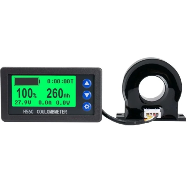 DC 9-100V 200A Battery Monitor Hall Coulomb Meter LCD Display for Lithium Lead Acid Capacity Testing Automotive Marine RV