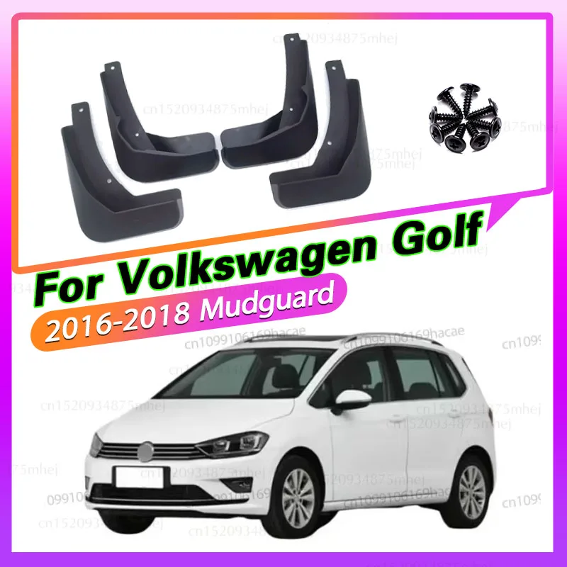 Flaps Baffle Splash Accessories for VW Volkswagen Golf Sportsvan 2016 2017 2018  Mudguards Mudflap Fender Mud