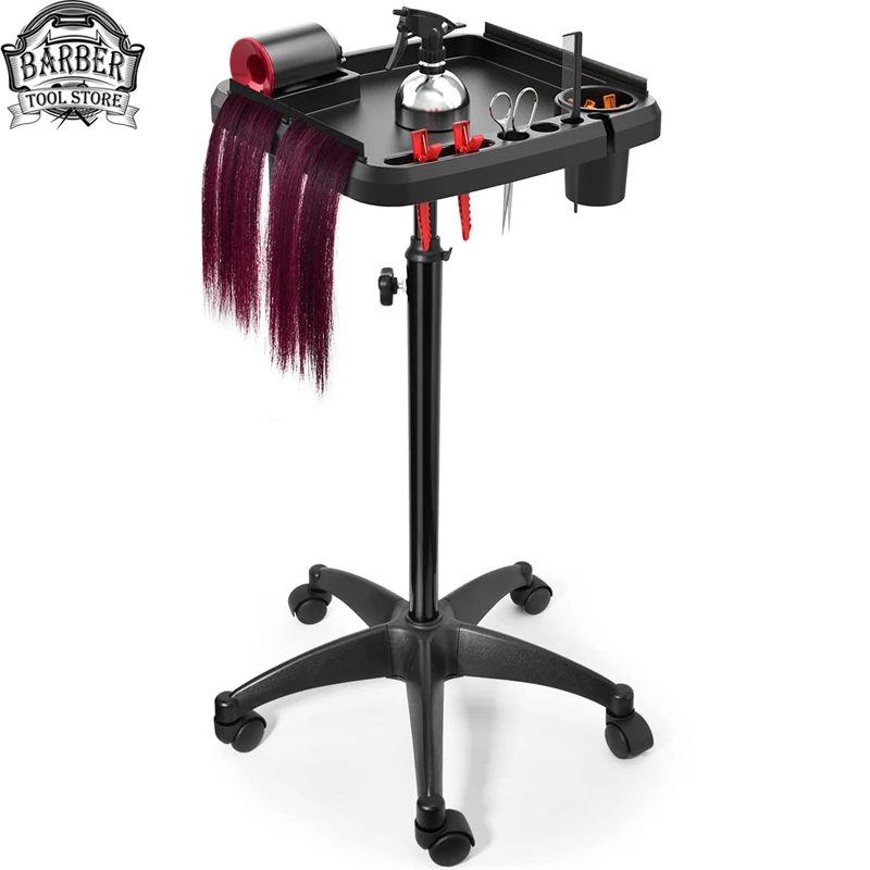 

Beauty Salon Rolling Trolley Removable Height Adjustable Carts Barbershop Products For Hair Professional Hairdressing Accessory