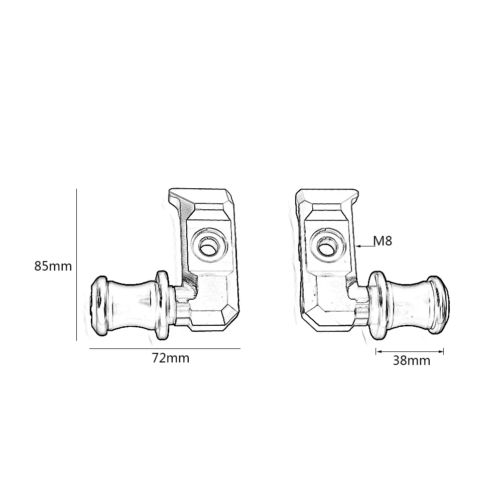 For Yamaha FZ07 MT07 Rear Wheel Fork Axle Slider Swingarm Stand Pick Up for MT FZ 07 2014-2024 2021 2020 FZ-07 MT-07 Accessories