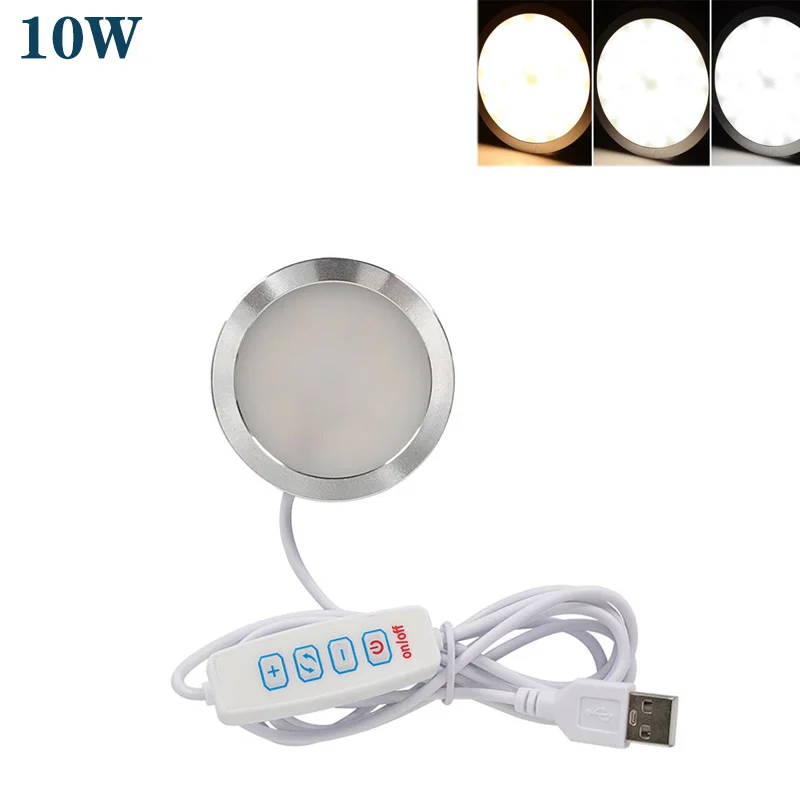 Para foco Kit de lámpara Led 5V10W Kit de luz ajustable piezas de luz Led Hardware modelo DIY blanco/naturaleza/luz cálida