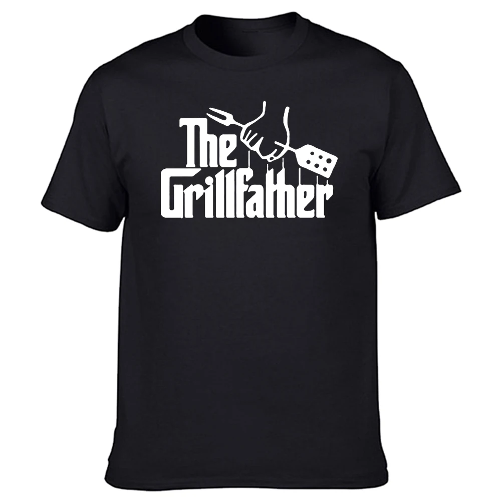 

The Grillfather T Shirts Graphic Cotton Streetwear Short Sleeve Birthday Gifts Summer BBQ Cooking T-shirt Mens ClothingF
